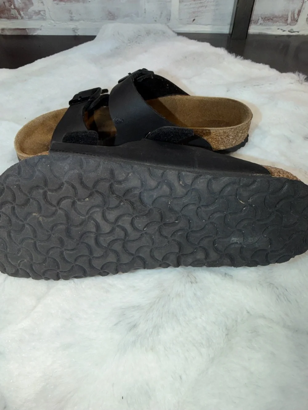 Birkenstock Kids Black Two-Strap Sandals - Picture 5 of 6